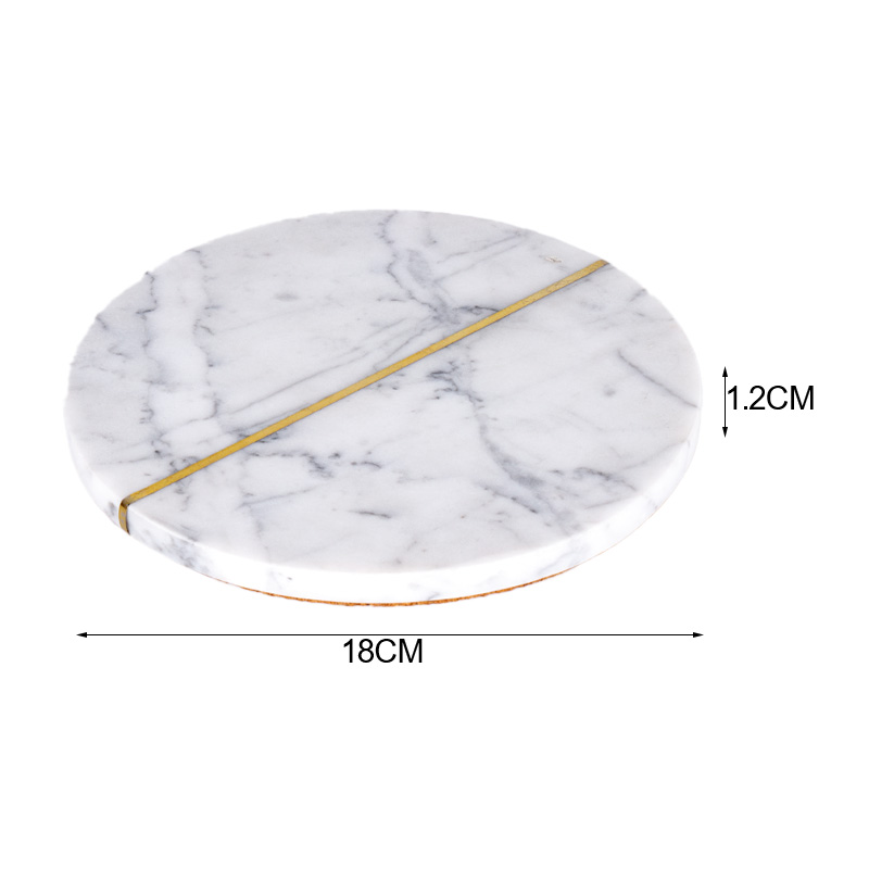 Custom Round Marble Coaster Custom Round Marble Coaster