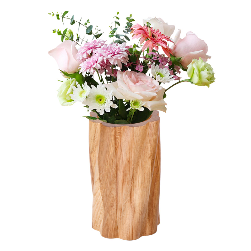 Decorative Wooden Cylinder Vases