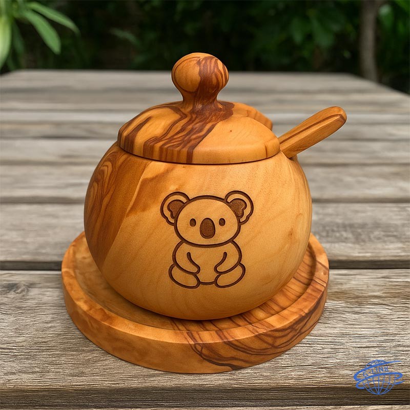 Gewürzglas aus Naturholz